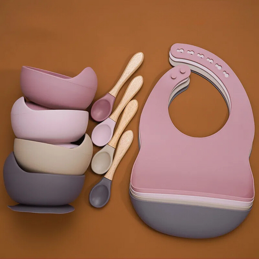 Introducing Our Must-Have Silicone Baby Feeding Tableware Set!
